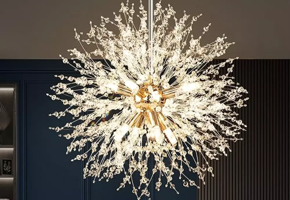 large glass globe chandelier